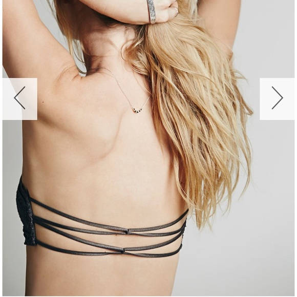 Free People Essential Lace Bandeau in HOT PINK - Picture 6 of 7